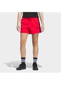 Damen Shorts "W 3S SJ SHO", rot, sportlich, Gr. XS, adidas Sportswear, Obermaterial: 93% Baumwolle, 7% Elasthan, Hosen