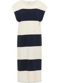 Mustang Damen Maxikleid "Damen Style Vivian", blau, Gr. M, 95% Baumwolle, 5% Elasthan, Kleider