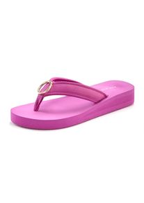 Lascana Damen Badezehentrenner, Gr. 37, pink, Obermaterial: 100% Textilmaterial. Decksohle: 100% Synthetik. Laufsohle: 100% Synthetik, unifarben,