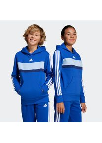 Kinder Kapuzensweatshirt "J 3S TIB FL HD", blau, sportlich, Gr. 176, adidas Sportswear, Obermaterial: 70% Baumwolle, 30% Polyester, Sweatshirts