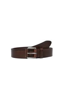 Marc O'Polo MARC O'POLO Damen Ledergürtel "mit robuster Metallschließe"fine braun, Gr. 120, unifarben, Rindsleder, Gürtel