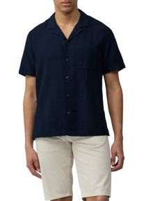 s.Oliver Herren Kurzarmhemd, blau, casual, Gr. XL, unifarben, Obermaterial: 100% Baumwolle, Hemden, mit Brust Tasche