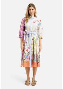 Smith & Soul SMITH & SOUL Damen Sommerkleid, lila, casual, Gr. L, bedruckt, gemustert, Material: 58% Viskose, 42% Baumwolle, Kleider, mit Taschen