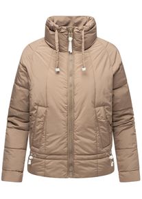 Navahoo Damen Steppjacke "Luftzauber 14", grau, modisch, Gr. M, Obermaterial: 100% Polyester (recycelt), Innenfutter: 100% Polyester, Ärmelfutter: