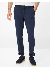 Eurex By Brax Herren Chinohose "Style Flatfronthose", blau, Gr. 27, 50% Leinen, 32% Polyester, 16% Viskose, 2% Elasthan, Hosen