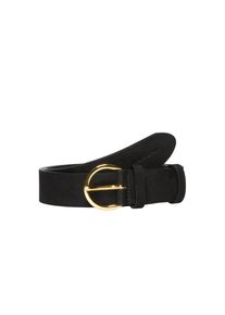 Marc O'Polo MARC O'POLO Damen Ledergürtel "aus softem Nubukleder", schwarz, Gr. 80, unifarben, Rindsleder, Gürtel