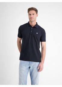 Lerros Herren Poloshirt, blau, casual, Gr. XXL, unifarben, Single Jersey, Obermaterial: 97% Baumwolle, 3% Elasthan, Shirts, mit Logo Stickerei