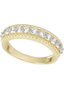 Firetti Damen Fingerring "Schmuck Geschenk Gold 333 Damenring Goldring Fantasie bicolor", 18, Gelbgold 333, 2mm, gelb, Gelbgold 333, Fingerringe, mit