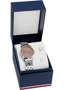 Tommy Hilfiger Damen Quarzuhr "JADE GIFT SET"silberfarben, Armbanduhren, Armbanduhr, Damenuhr, Edelstahlarmband, Geschenkidee