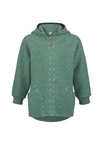 Engel Baby-Jacke mit Kapuze und Reißverschluß Wolljacke Kinder (Gr 74/80 |türkis)