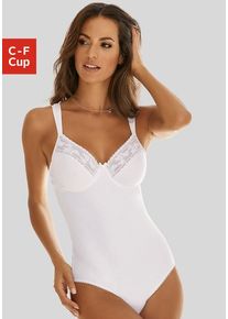 Nuance Body weiß Gr. 100 Cup C für Damen. Mit V-Ausschnitt. Mit Bügel. Figurbetont. Nachhaltig.