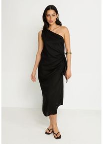 LSCN BY LASCANA One-Shoulder-Kleid schwarz Gr. 34 für Damen. Figurumspielend. Nachhaltig.