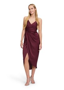 Vera Mont Damen Abendkleid "Vera Mont Abendkleid mit Raffung"deep dahlia, feminin, Gr. 38, Satin, Obermaterial: 100% Polyester. Futter: 100%