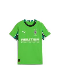 Puma Kinder Trainingstop "BMG AWAY JERSEY REPLICA JR"Puma grün, warm weiß, sportlich, Gr. 164, bedruckt, Web, Obermaterial: 100% Polyester, Tops