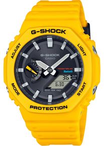 Casio G-SHOCK Smartwatch "GA-B2100-1A1ER", gelb, Smartwatches, Armbanduhr, Herrenuhr, Bluetooth, digital, bis 20 bar wasserdicht