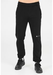 Virtus Herren Sweathose "Kayden", schwarz, casual, Gr. L, unifarben, 60% Baumwolle, 40% Polyester, Hosen, aus weichem Stoff mit sportlichen Akzenten