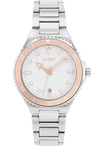 JOOP! JOOP Damen Quarzuhr, silber, Armbanduhren, Armbanduhr, Damenuhr, analog, Datum, Edelstahlarmband