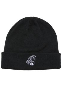 MisterTee Damen Beanie "MisterTee 8Ball Cherry Beanie", schwarz, Kunstfaser, Mützen