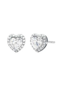 Michael Kors Damen Paar Ohrstecker "Herzen, PREMIUM, MKC1519BG791", Silber 925 (Sterlingsilber), silber, Silber 925 (Sterlingsilber), Ohrringe, mit