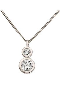 Firetti Damen Ketten-Anhänger "Schmuck Geschenk Gold 333 Halsschmuck Anhänger Kreis rund", Weißgold 333, 0,62 g, weiß, Weißgold 333, Schmuckanhänger,