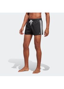 Herren Badeshorts "3STREIFEN CLX", schwarz-weiß, sportlich, Gr. 4XL, adidas Performance, Obermaterial: 100% Polyester, Badehosen