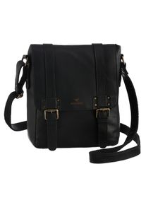 Mustang Damen Umhängetasche "Gonesse", schwarz, Leder, Taschen, Handtasche, Citybag, Tragetasche