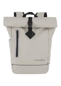 Travelite Freizeitrucksack "BASICS Roll-Up Rucksack Plane", beige, Polyester, unifarben, klassisch, Rucksäcke, Wanderrucksack Reiserucksack