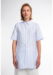 Eterna Damen Hemdbluse "LOOSE FIT", blau, casual, Gr. 42, 59% cotton, 41% Leinen, Blusen