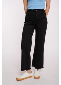 Haily's HAILY’S Damen Weite Jeans "7/8 C JN Ju44lina", schwarz, feminin, Gr. XS, unifarben, Denim/Jeans, Obermaterial: 98% Baumwolle, 2% Elasthan, Jeans