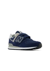 New Balance Sneaker "574", Gr. 29, blau, Leder, Textil, sportlich, Schuhe, mit Klettverschluss