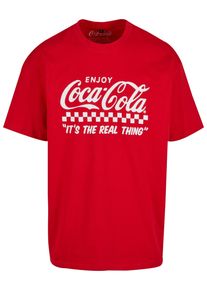 Merchcode Herren T-Shirt "Merchcode Coca Cola Enjoy Coke Oversize Tee", rot, casual, Gr. S, bedruckt, 100% Baumwolle, Shirts
