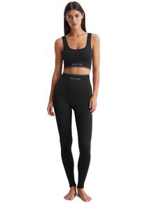 Marc O'Polo MARC O'POLO Damen Leggings "Seamless Waffle", Gr. S, schwarz, Obermaterial: 94% Polyamid, 6% Elasthan, unifarben, casual, Hosen, mit kontrastigem