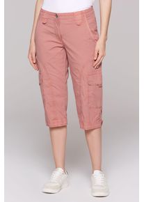 SOCCX Damen Shortsbeachy rot, casual, Gr. XXXL, unifarben, Material: 98% Baumwolle, 2% Elasthan, Hosen, mit aufgesetzten Taschen vorne