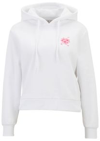 MISS TEE Damen Kapuzenpullover "Miss Tee Self Love Club Hoody", weiß, casual, Gr. L, mehrfarbig, 65% Baumwolle, 35% Polyester, Pullover