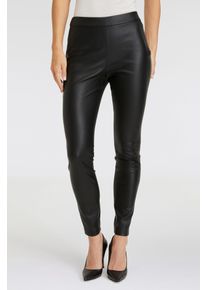 BOSS Orange Damen Leggings "Taslimah Premium Damenmode", schwarz, casual, Gr. 44, unifarben, Web, Obermaterial: 100% Polyester, Hosen, mit seitlichem