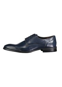 Roy Robson Herren Schnürschuh "Businessschuh Echtleder", Gr. 40, blau, Leder, unifarben, elegant, Schuhe
