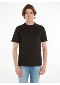 Herren T-Shirt "BADGE REGULAR TEE", schwarz, Gr. XXL, Calvin Klein Jeans, Jersey, Obermaterial: 100% Baumwolle, Shirts, mit Logo-Patch