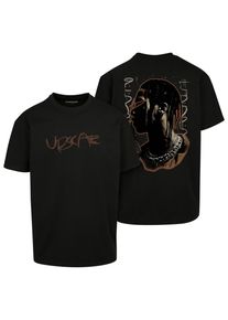 Herren T-Shirt "Upscale by Mister Tee Herren Giza Oversize Tee", schwarz, casual, Gr. XS, UPSCALE BY MISTER TEE, unifarben, 100% Baumwolle, Shirts