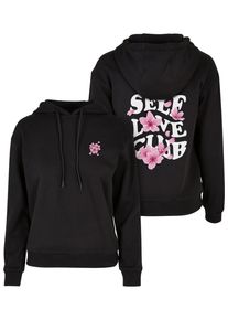 MISS TEE Damen Kapuzenpullover "Miss Tee Self Love Club Hoody", schwarz, casual, Gr. L, mehrfarbig, 65% Baumwolle, 35% Polyester, Pullover