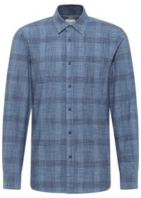 Mustang Herren Langarmhemd "Herren Style Cullman"blau 12720, casual, Gr. M, kariert, Denim/Jeans, 100% Baumwolle, Hemden
