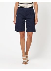 Toni Damen Bermudas "Sue Bermuda", blau, casual, Gr. 36, unifarben, Web, Obermaterial: 77% Baumwolle, 20% Polyamid, 3% Elasthan, Hosen, mit Taschen