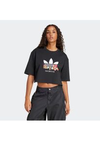 Damen T-Shirt "NELSON T-shirt", schwarz, sportlich, Gr. XXL, adidas originals, Obermaterial: 100% Baumwolle, Shirts