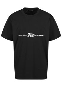 MisterTee Herren T-Shirt "MisterTee Every Spin Wins Tee", schwarz, casual, Gr. M, bedruckt, 100% Baumwolle, Shirts