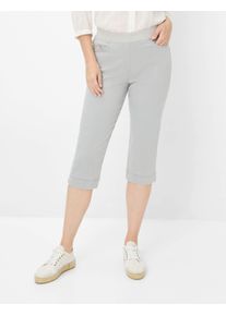 Damen 5-Pocket-Jeans "Style CARINA CAPRI", grau, Gr. 21, RAPHAELA BY Brax, 78% Baumwolle, 18% Polyester, 4% Elasthan, Jeans