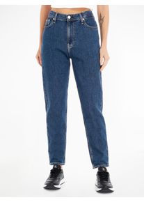 Damen Mom-Jeans "MOM JEAN", blau, feminin, Gr. 25, Calvin Klein Jeans, unifarben, Denim/Jeans, Obermaterial: 99% Baumwolle, 1% Elasthan, Jeans,