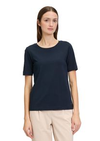 BETTY & CO BETTY & CO Damen Kurzarmshirt "Betty & Co Basic Shirt mit Rundhalsausschnitt", blau, Basic, Gr. XXL, Obermaterial: 95% Baumwolle, 5% Elasthan.,