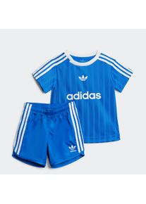 Kinder Trainingsanzug "FOOTBALL SET", blau, sportlich, Gr. 86, adidas originals, Obermaterial: 100% Polyester, Sportanzüge