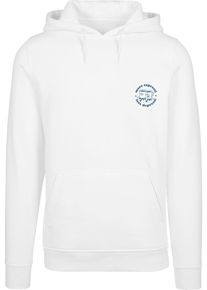 MisterTee Herren Kapuzensweatshirt "MisterTee More Espressi Hoody", weiß, Gr. XS, bedruckt, 65% Baumwolle, 35% Polyester, Sweatshirts