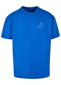 Merchcode Herren T-Shirt "Merchcode Herren Cherry Heavy Oversize Tee", blau, casual, Gr. XL, bedruckt, 100% Baumwolle, Shirts