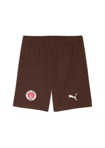 Puma Herren Trainingsshorts "FCSP SHORTS REPLICA", braun, sportlich, Gr. M, colorblocking, Web, Obermaterial: 100% Polyester, Hosen